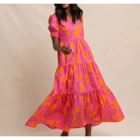 Southern Tide Dresses & Skirts - Southern Tide Nadine V-Neck Smocked Cotton Lawn Maxi Dress M NWT $178 Beach